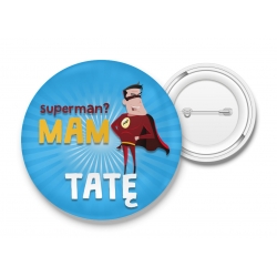 Przypinka Superman Tata